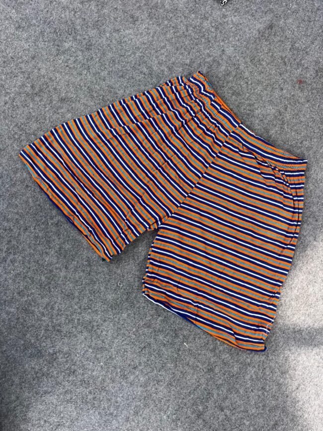 Orange & navy blue stripes