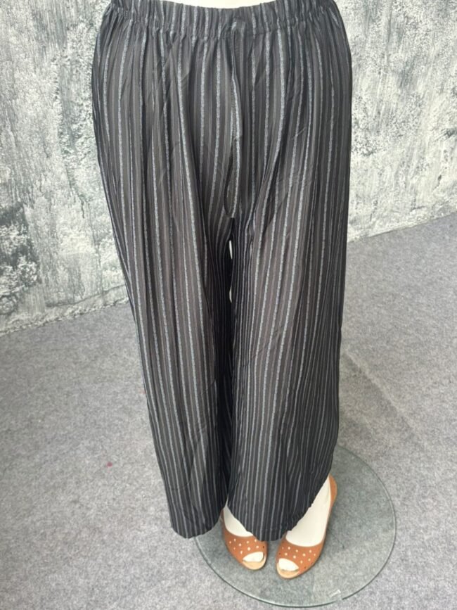 Palazoo Dark grey stripes