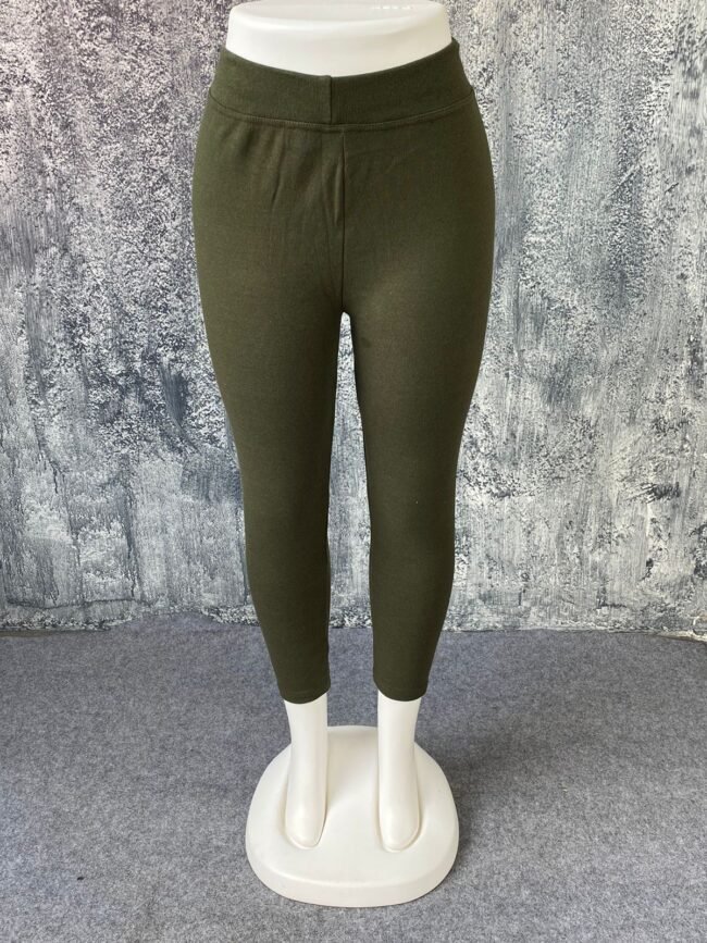 Plain Jeggings Olive GREEN