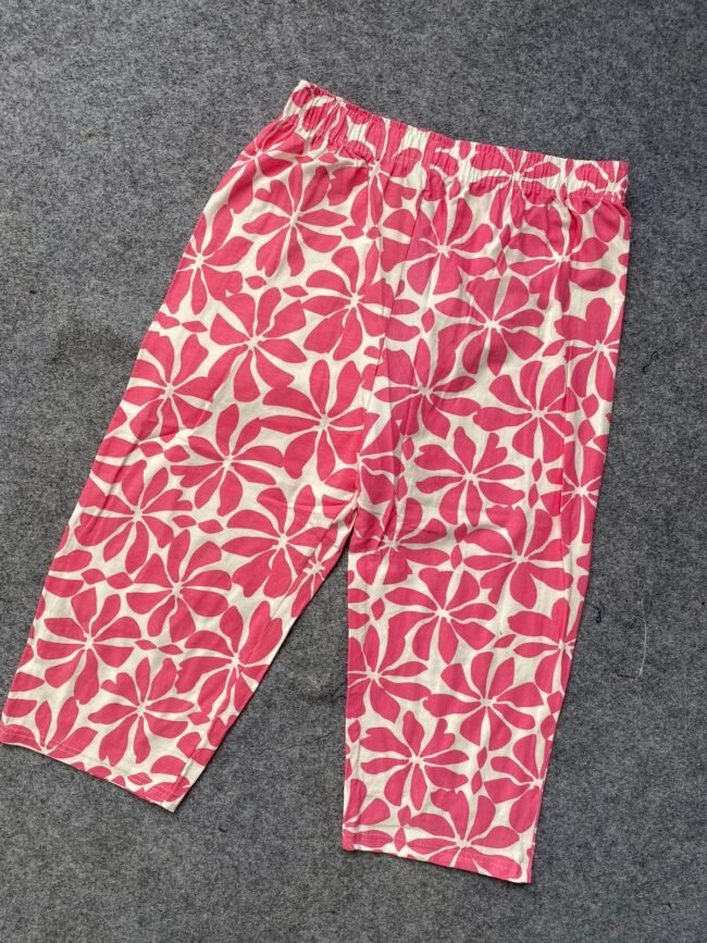 Pink flower print